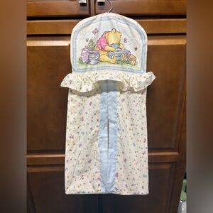 Disney Winnie the Pooh Diaper Storage Holder - Cream and Blue